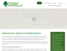 Tablet Screenshot of careeradvantagegolf.com